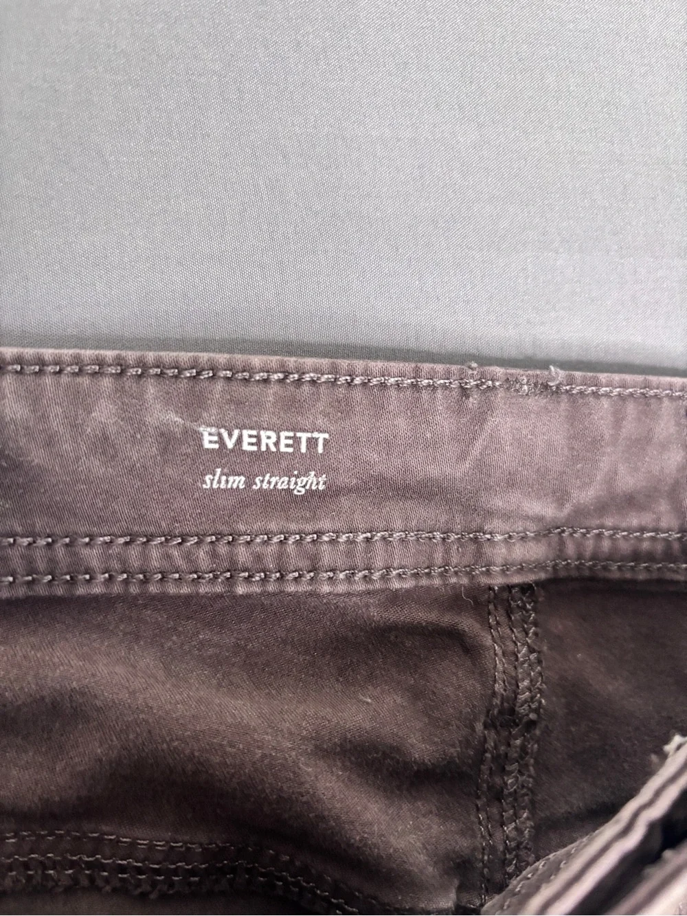 AG Adriano Goldschmied Everett Slim Straight Brown Jeans Men's 32x34 Stretch